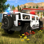 police car parking real car android application logo